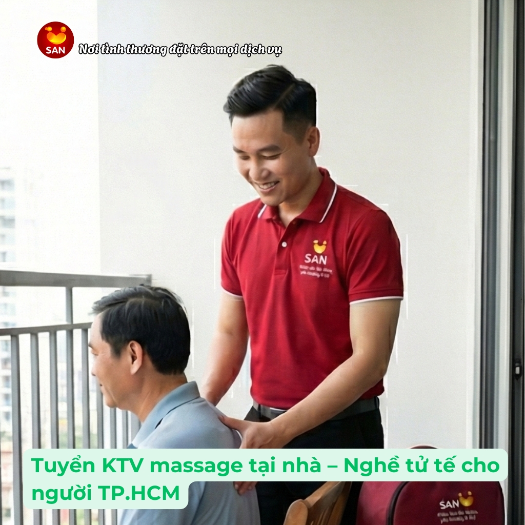Tuyển KTV massage vai cổ gáy tại nhà
